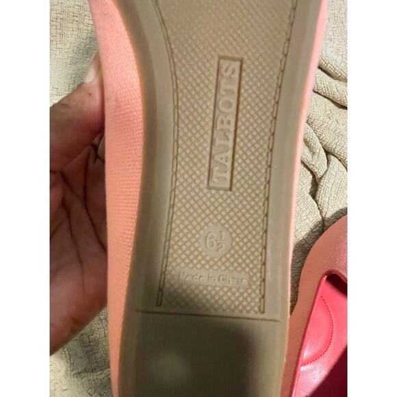 Talbots pink slip on preppy old money flats size 6.5 new - Picture 5 of 8